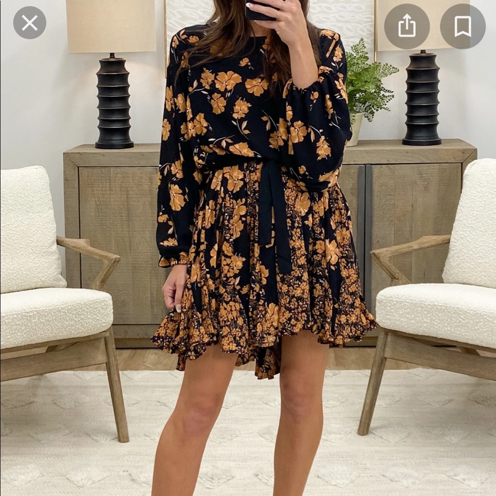 Tallulah gotta have it dress black floral